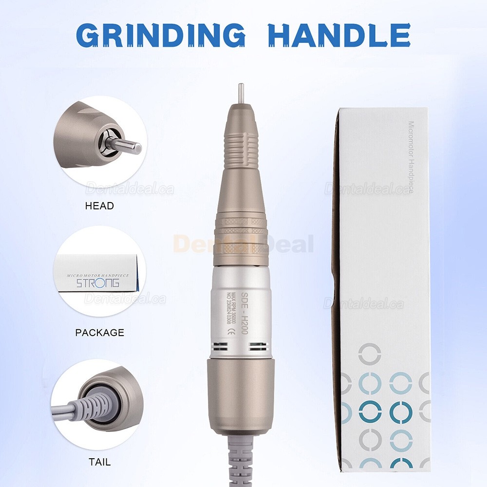 STRONG SDE-SH200 Dental Lab Micromotor Handpiece 35000RPM 2.35mm